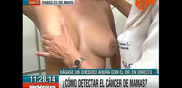  Big tits latina breast exam on tv